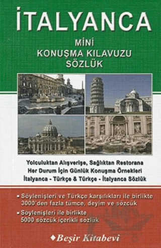 İtalyanca Mini Konuşma Kılavuzu Sözlük – B. Orhan Doğan – Beşir Kitabevi kitap kapağı
