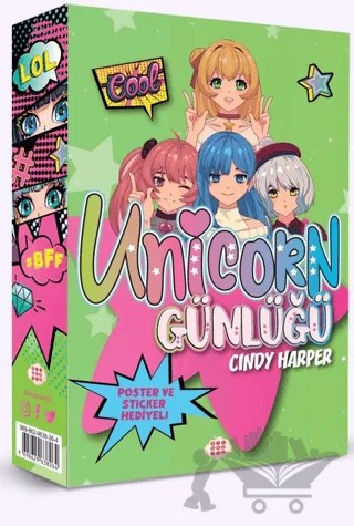 Unicorn Günlüğü - Yeşil Günlük – Cindy Harper – Dokuz Çocuk kitap kapağı