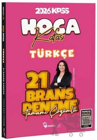 2026 KPSS Türkçe 21 Deneme Çözümlü – Öznur Saat Yıldırım – Hoca Kafası Yayınları kitap kapağı