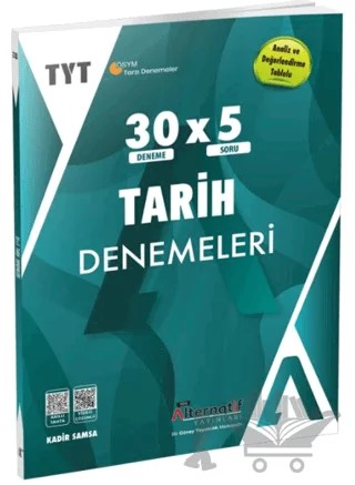TYT 30x5 Tarih Branş Denemeleri – Kadir Samsa – Alternatif Yayınları kitap kapağı