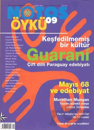 Notos Öykü İki Aylık Edebiyat Dergisi Sayı: 9 Nisan - Mayıs 2008 – Notos Öykü Dergisi kitap kapağı