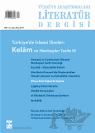 Türkiye Araştırmaları Literatür Dergisi Cilt: 15 Sayı: 29 - 2017 – Bilim ve Sanat Vakfı kitap kapağı