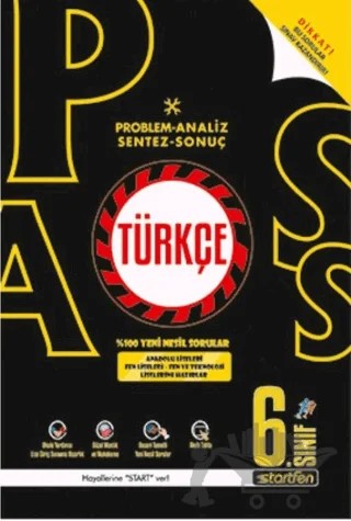6. Sınıf Pass Türkçe Soru Bankası – Kolektif – Startfen Yayınları kitap kapağı