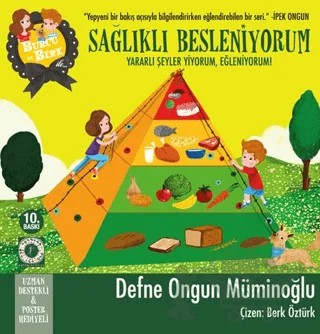 Burcu ve Berk - Sağlıklı Besleniyorum – Defne Ongun Müminoğlu – Artemis Yayınları kitap kapağı
