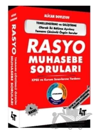 Rasyo Muhasebe Soruları – Alican Dovletov – 4T Yayınları kitap kapağı