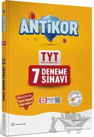 Antikor TYT 7 Deneme Sınavı – Kolektif – Antikor Yayınları kitap kapağı