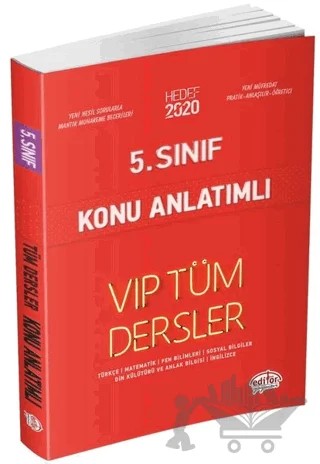 5. Sınıf VIP Tüm Dersler Konu Anlatımlı – Kolektif – Editör Yayınevi kitap kapağı