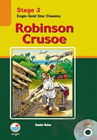Robinson Crusoe (Cd'li) - Stage 3 – Daniel Defoe – Engin Yayınevi kitap kapağı