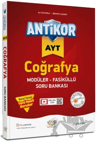 AYT Coğrafya Soru Bankası – Ali Kacaoğlu, İbrahim Yıldırım – Antikor Yayınları kitap kapağı