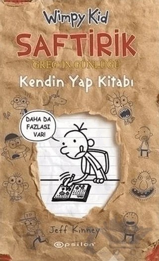 Kendin Yap Kitabı - Saftirik Greg’in Günlüğü – Jeff Kinney – Epsilon Yayınevi kitap kapağı
