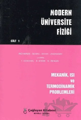Modern Üniversite Fiziği Cilt: 1 – Fahri Domaniç, Lale Tacer, Yunus Murat – Çağlayan Kitabevi kitap kapağı