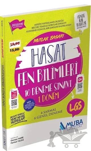 LGS Fen Bilimleri Hasat 10 Deneme Sınavı – Kolektif – Muba Yayınları kitap kapağı