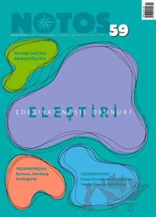 Notos Öykü İki Aylık Edebiyat Dergisi Sayı: 59 Ağustos-Eylül 2016 – Notos Öykü Dergisi kitap kapağı