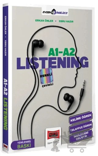 A1-A2 Listening Renkli Çevirili – Erkan Önler, Ebru Hazır – Yargı Yayınevi kitap kapağı
