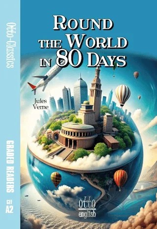 Round the World in 80 Days – Jules Verne – Ottomanga Yayınları kitap kapağı