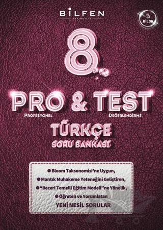 8. Sınıf Türkçe ProTest Soru Bankası – Kolektif – Bilfen Yayıncılık kitap kapağı