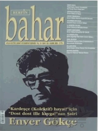 Berfin Bahar Aylık Kültür, Sanat ve Edebiyat Dergisi Sayı: 105 – Berfin Bahar Dergisi kitap kapağı