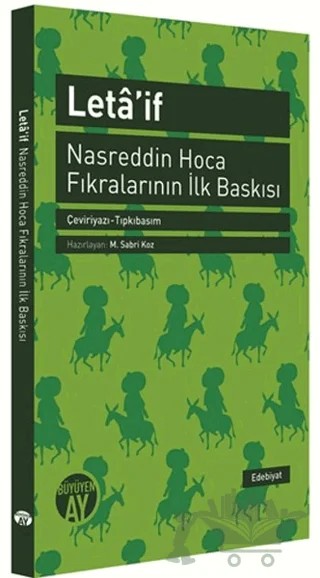 Leta'if - Nasreddin Hoca Fıkralarının İlk Baskısı – Kolektif – Büyüyen Ay Yayınları kitap kapağı