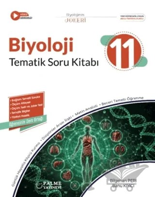 11. Sınıf Biyoloji Joker Tematik Soru Kitabı – Bilgehan Peri, Banu Kıyıcı – Palme Yayınları kitap kapağı