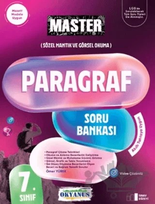 7. Sınıf Master Paragraf Soru Bankası – Ömer Yürek – Okyanus Yayınları kitap kapağı