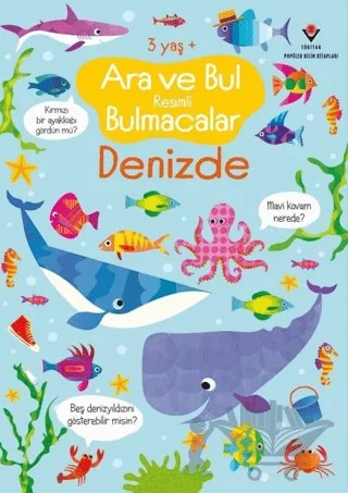 Ara ve Bul Resimli Bulmacalar - Denizde – Gareth Lucas – TÜBİTAK Yayınları kitap kapağı