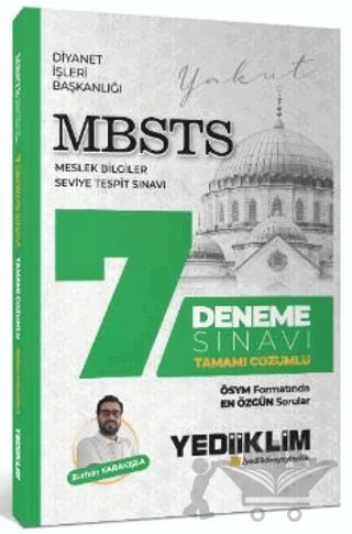 MBSTS Tamamı Çözümlü 7 Deneme Sınavı – Burhan Karakışla – Yediiklim Yayınları kitap kapağı