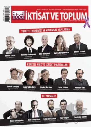 İktisat ve Toplum Dergisi Sayı: 101 Mart 2019 – İktisat ve Toplum Dergisi kitap kapağı