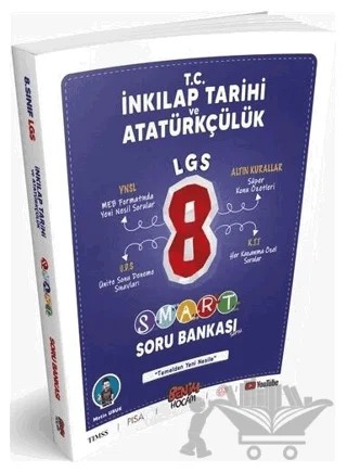 8. Sınıf LGS T.C. İnkılap Tarihi ve Atatürkçülük Soru Bankası Smart Serisi – Metin Uruk – Benim Hocam Yayınları kitap kapağı