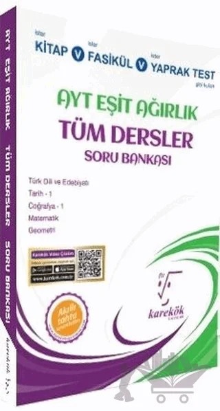 AYT Eşit Ağırlık Tüm Dersler Soru Bankası – Hülya Aydemir – Karekök Yayıncılık kitap kapağı