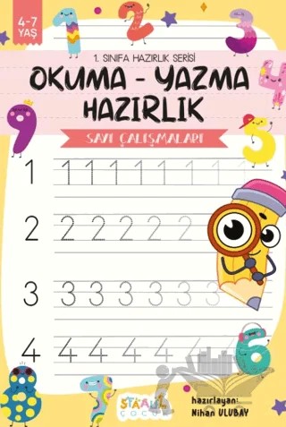 1. Sınıfa Hazırlık Serisi / Okuma - Yazma Hazırlık / Sayı Çalışmaları Aktivite Kitabı – Kolektif – Staau Çocuk kitap kapağı