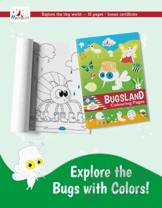 Bugsland Colouring Book! – Kolektif – MuseKids kitap kapağı