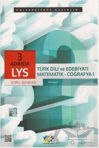 AYT 3 Adımda Türk Dili ve Edebiyatı-Matematik-Coğrafya 1 Soru Bankası – Kolektif – Fdd Yayınları kitap kapağı