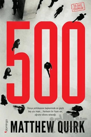 500 – Matthew Quirk – Domingo Yayınevi kitap kapağı