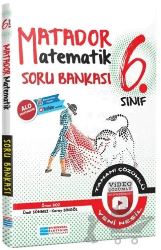 6. Sınıf Matador Matematik Soru Bankası – Ömer Boz, Ümit Sönmez, Koray Bingöl – Evrensel İletişim Yayınları kitap kapağı