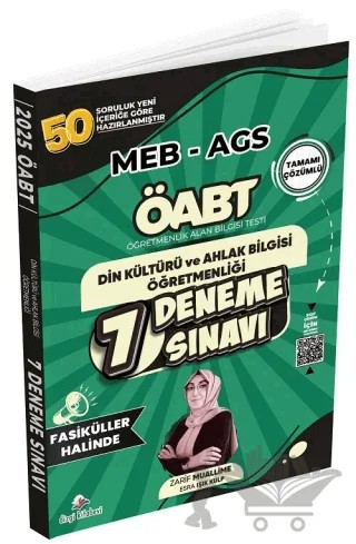 ÖABT MEB-AGS DKAB Din Kültürü ve Ahlak Bilgisi Öğretmenliği 7 Deneme Fasikül Çözümlü – Esra Işık Kulp – Dizgi Kitap kitap kapağı