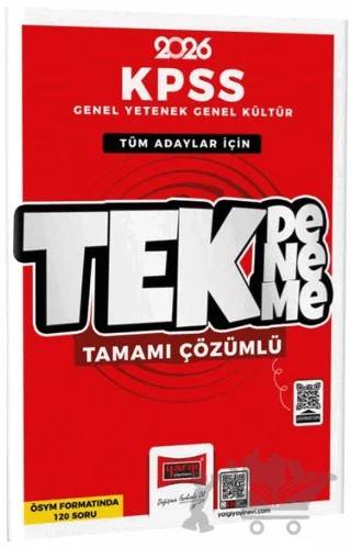 2026 KPSS GK-GY Tüm Adaylar İçin Tamamı Çözümlü ÖSYM Formatında Tek Deneme – Kolektif – Yargı Yayınevi kitap kapağı