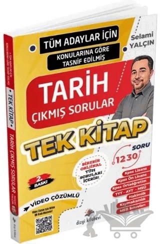 Tüm Adaylar İçin Tüm Sınavlar Tarih Video Çözümlü Çıkmış Soru Külliyatı – Selami Yalçın – Dizgi Kitap kitap kapağı