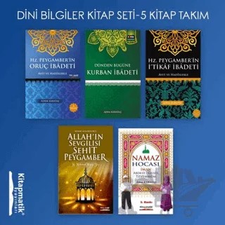 Dini Bilgiler Kitap Seti - 5 Kitap Takım – Adem Karataş, Mehmet Alim Konukçu – Kitapmatik Yayınları kitap kapağı