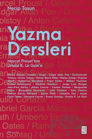Yazma Dersleri – Necip Tosun – Ketebe Yayınları kitap kapağı