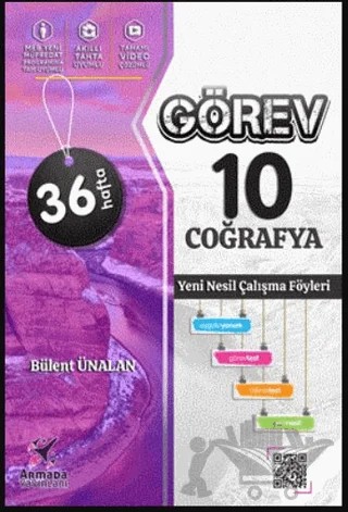 10. Sınıf Görev Coğrafya Yeni Nesil Çalışma Föyleri – Bülent Ünalan – Armada Yayınları kitap kapağı