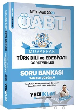 2026 MEB AGS ÖABT Muvaffak Türk Dili Ve Edebiyatı Öğretmenliği Soru Bankası Tamamı Çözümlü – Serhat Gültekin – Yediiklim Yayınları kitap kapağı