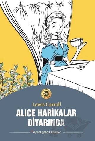 Alice Harikalar Diyarında – Lewis Carroll – Dipnot Yayınları kitap kapağı