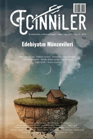 Ecinniler: İki Aylık Kültür ve Edebiyat Dergisi Sayı: 8 Edebiyatın Münzevileri - Mart - Nisan 2021 – Sardes Yayınları kitap kapağı