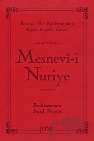 Mesnevi-i Nuriye (Çanta Boy) – Bediüzzaman Said-i Nursi – Söz Basım Yayın kitap kapağı