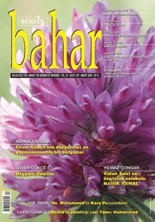 Berfin Bahar Aylık Kültür Sanat ve Edebiyat Dergisi Sayı: 217 Mart 2016 – Berfin Bahar Dergisi kitap kapağı