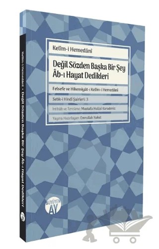 Değil Sözden Başka Bir Şey Âb-ı Hayat Dedikleri – Kelimi Hemedani – Büyüyen Ay Yayınları kitap kapağı