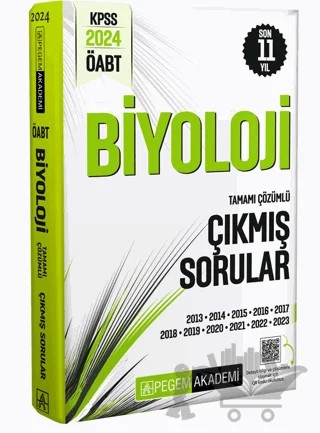 2024 KPSS ÖABT Biyoloji Öğretmenliği Tamamı Çözümlü Çıkmış Sorular – Kolektif – Pegem Akademi Yayıncılık kitap kapağı