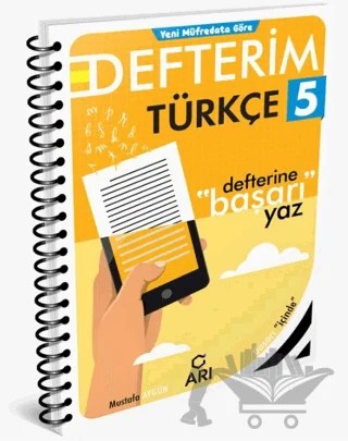 5. Sınıf Türkçe Defterim – Mustafa Aygün – Arı Yayıncılık kitap kapağı
