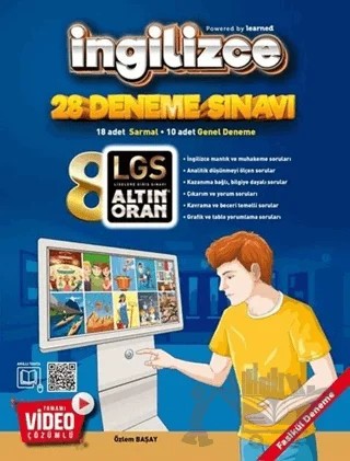 8. Sınıf LGS İngilizce Altın Oran 28 Deneme – Özlem Başay – Borealis Yayıncılık kitap kapağı