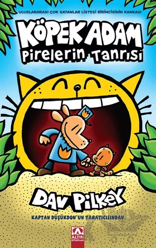 Köpek Adam Pirelerin Tanrısı - Köpek Adam 5 – Dav Pilkey – Altın Kitaplar kitap kapağı